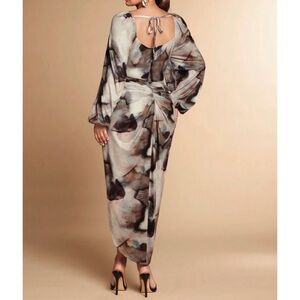 SHEIN Artistic Long Sleeve Maxi Dress